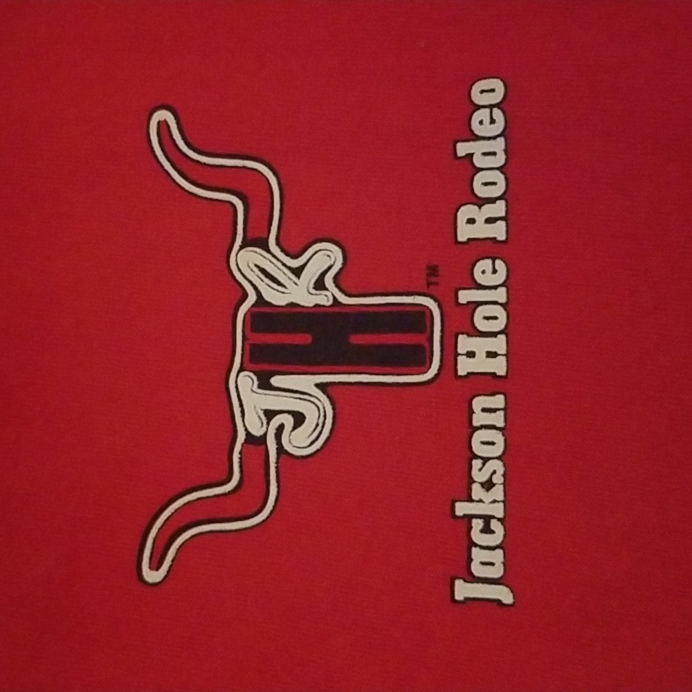 Jackson Hole Rodeo Tee, Size S, Red